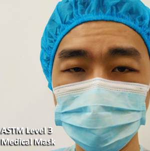 ASTM 레벨 3 의료용 얼굴 마스크
