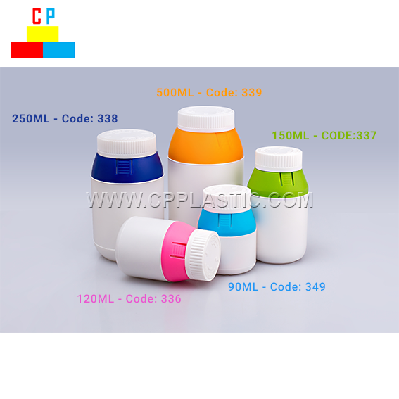 90ml - 500ml 플라스틱 병